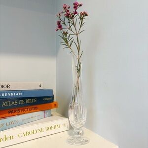 Waterford Lismore Floral Bud Vase Ireland Crystal